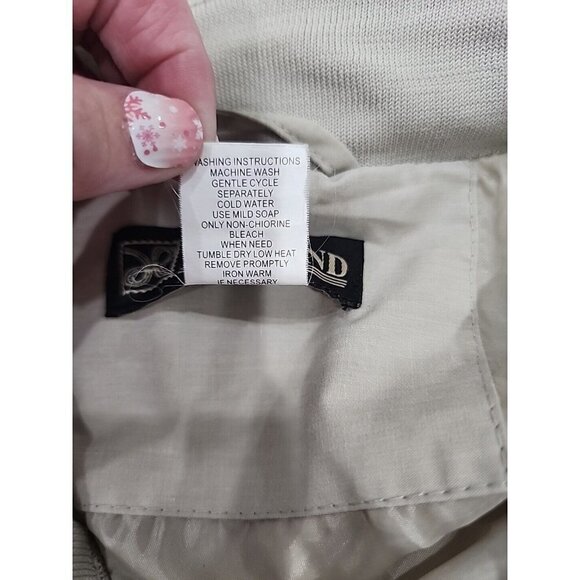 Haband jacket Windbreaker men's Large Stone Cafe Racer Member Only Style - Picture 7 of 7